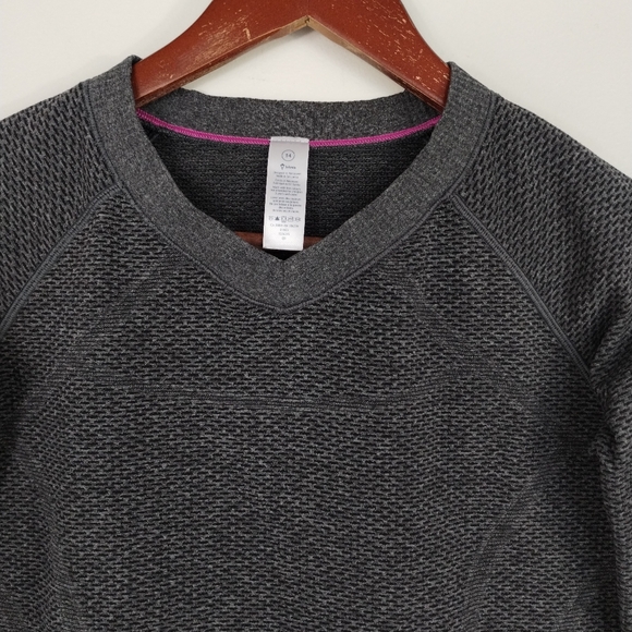 Lululemon Ivivva Swiftly Tech Shirt Size 14 Gray Long Sleeved - Picture 2 of 7